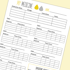 The Daily Medicine Chart Every Mom Should Have Medication