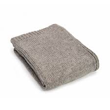 natural knitted throw blanket london