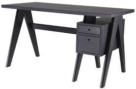 Black wood computer desk appears as smart option. Casa Padrino Luxury Desk Black 140 X 69 X H 77 Cm Elegant Solid Wood Desk With 2 Drawers Luxury Office Furniture