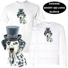 Details About Dalmatian Dog Breed Vintage Gentleman Steampunk Hat Custom T Shirt