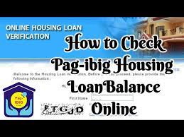 check pag ibig housing loan balance