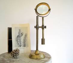 Industrial Brass Magnifying Glass