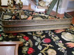 Solid Brass Fireplace Fender Antiques