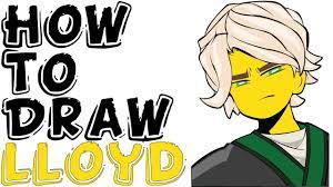 How to Draw Lloyd For Kids From The LEGO NINJAGO Movie - YouTube