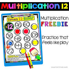 practice multiplying by 12 with games