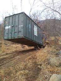 How to move a shipping container. Move 20ft Ocean Container On Car Trailer Tractorbynet