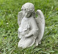 Praying Angel Wings Garden Statue Angel