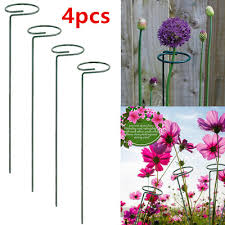 C hoose the traditional range in solid 12mm mild steel or our 8mm slimline plant supports which suit the smaller town and cottage garden. 4pcs Garden Metal Herbaceous Plant Support Rings Stakes Frame Wire Grow Trees Ebay