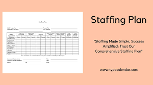 staffing plan templates excel word