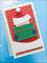 Secret Santa Party Invitation Paper Craft Free Patterns