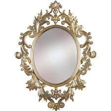 oval decorative antique mirror size