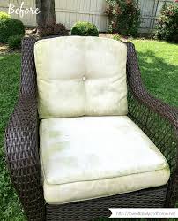 remove mildew stains from outdoor cushions