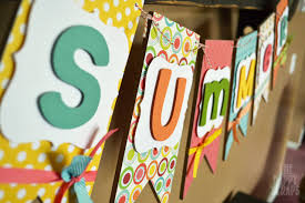colorful summer banner the happy ss