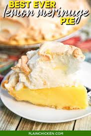 best ever lemon meringue pie plain
