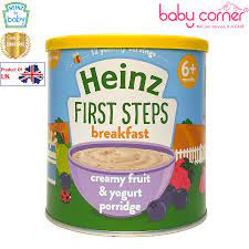 Bột Ăn Dặm (Cháo) HEINZ Kem Trái Cây và Sữa Chua, 240g, Từ 6 tháng –  Babycorner Shop