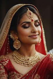 portrait of beautiful indian bride