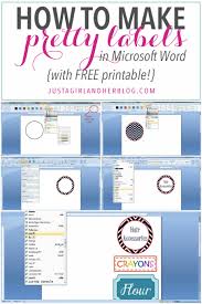 How To Make Pretty Labels In Microsoft Word Abby Lawson Just A