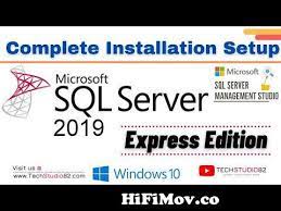 how to install sql server 2019 express