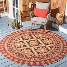 red 7 round outdoor rugs rugs