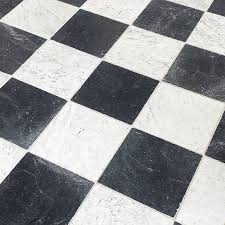 clic black and white check marble