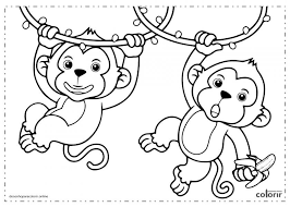 Imagem de desenhos para pintar. Desenhos De Macacos Para Colorir