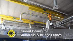 runout beams for monorails and cranes
