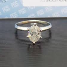 14k wg oval diamond enement ring