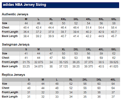 Adidas Basketball Jersey Size Chart Bedowntowndaytona Com