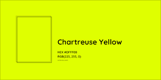about chartreuse yellow color codes