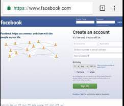 Facebook full site web page