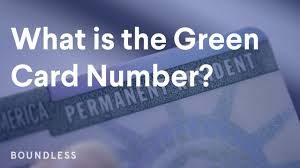 the green card number explained you