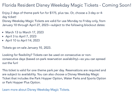 disney world ticket deal announced for