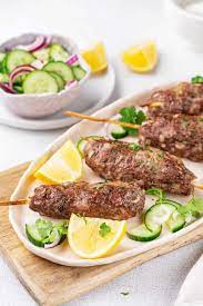 juicy lula kebabs baked in the oven