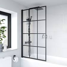 bath shower screen door hinged 780mm