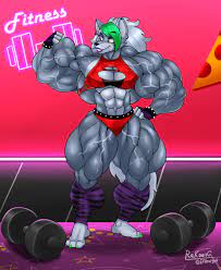 Comm) Roxy after workout by E4Hargus -- Fur Affinity [dot] net