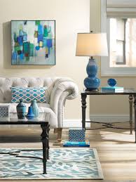 I chose the best pale blue paint color i've ever seen. A Colorful Living Room Decorating Idea One Room Three Ways Huffpost Life