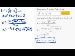 Quadratic Formula This Calculator