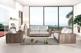 Divani Casa Cordova Modern Leather Living Room Set In Bronze White