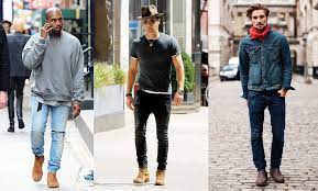 For a smart, trendy look, wear your boots with skinny jeans and a scarf. How To Wear Style Men S Chelsea Boots