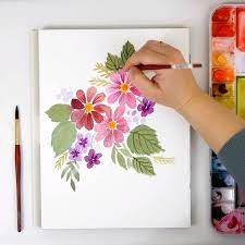 How To Paint A Loose Watercolor Daisy