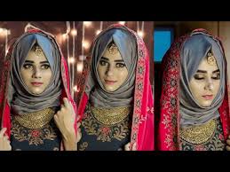 muslim bridal makeup with hijab bridal