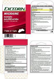 An overdose of acetaminophen can damage your liver or cause death. Excedrin Migraine Acetaminophen Aspirin Nsaid And Caffeine Tablet Film Coated Mechanical Servants Llc