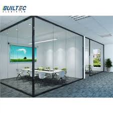 customized glass office partition wall