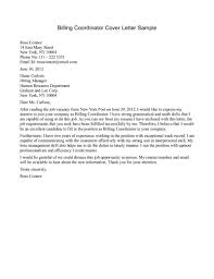 Medical Billing and Coding Cover Letter Sample No Experience    