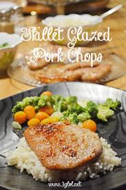 I usually prepare this recipe for 300 plus senior citizens where i work, but i've scaled it down for home use. Skillet Glazed Pork Chops Boneless Pork Chop Recipes Glazed Pork Chops Pork Chop Recipes Baked