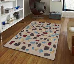 hand tufted wool abstract carpet