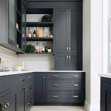 Frosted Glass Upper Cabinets Design Ideas