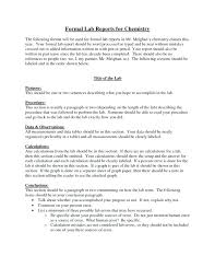 To Chemistry Lab Report Template Write Up Word Puntogov Co