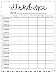Editable Attendance Sheet Worksheets Teaching Resources Tpt