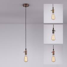 Check spelling or type a new query. Industrial Edison Vintage Pendant Light Lamp Fabric Cord With Switch Ebay